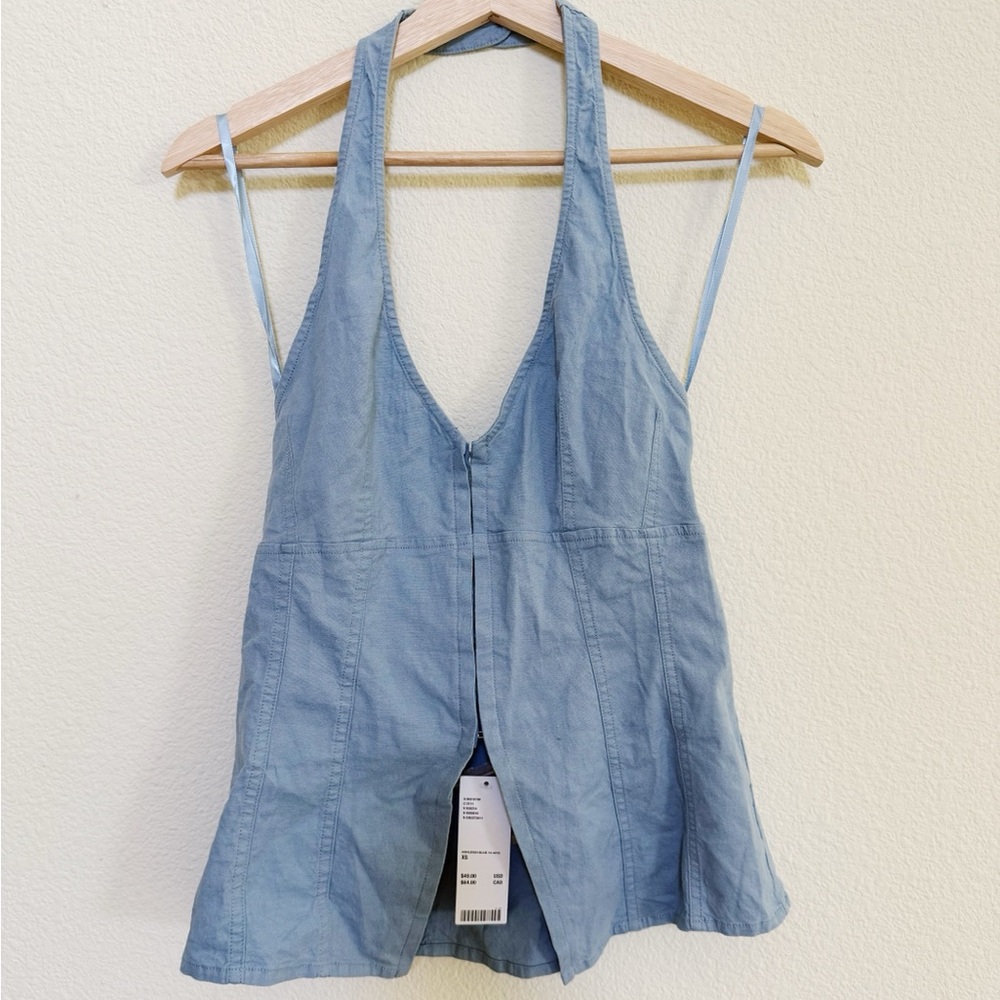 Urban Outfitters Blue Halter Top - Size XS NWT